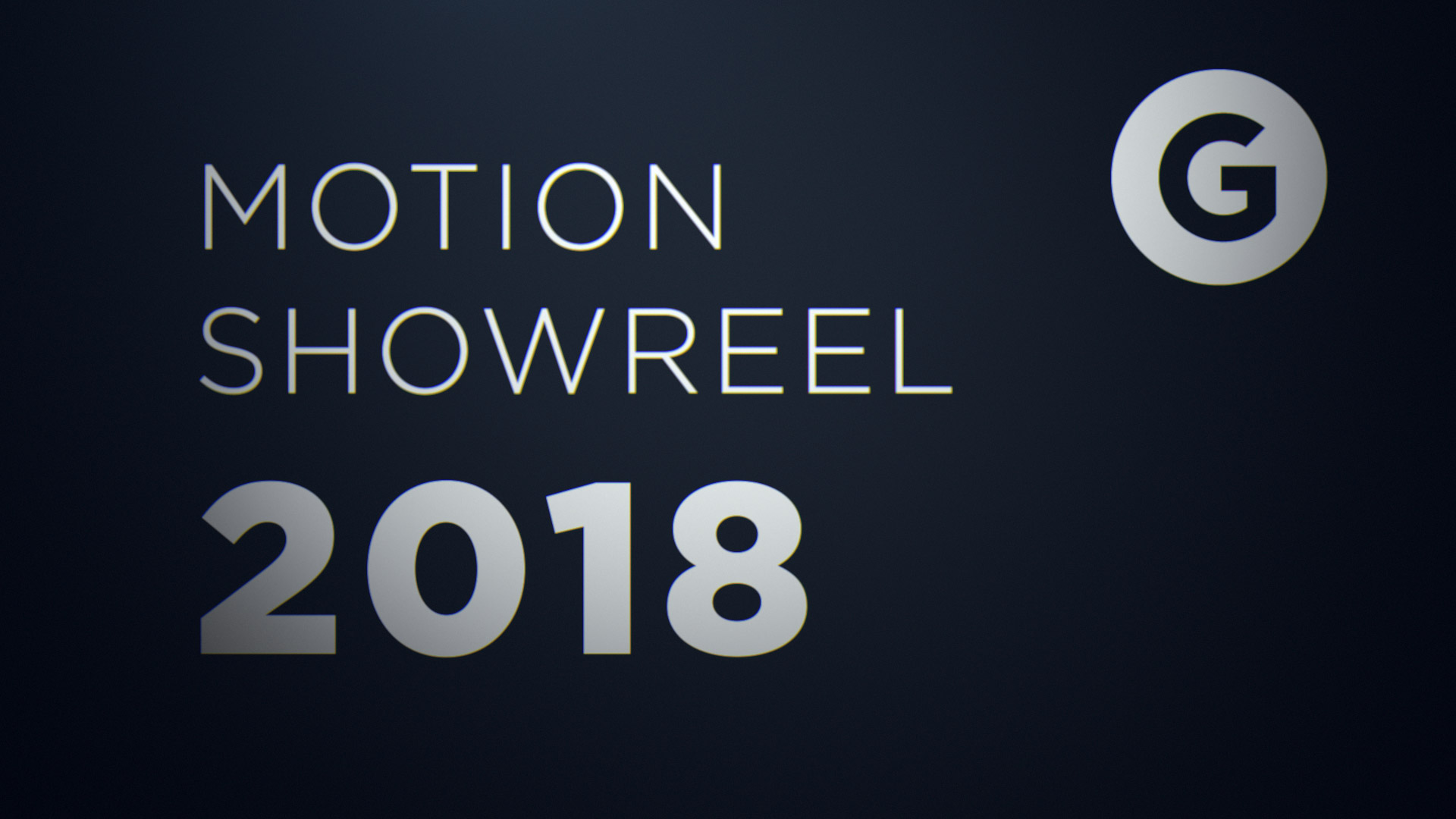 Motion Showreel 2018