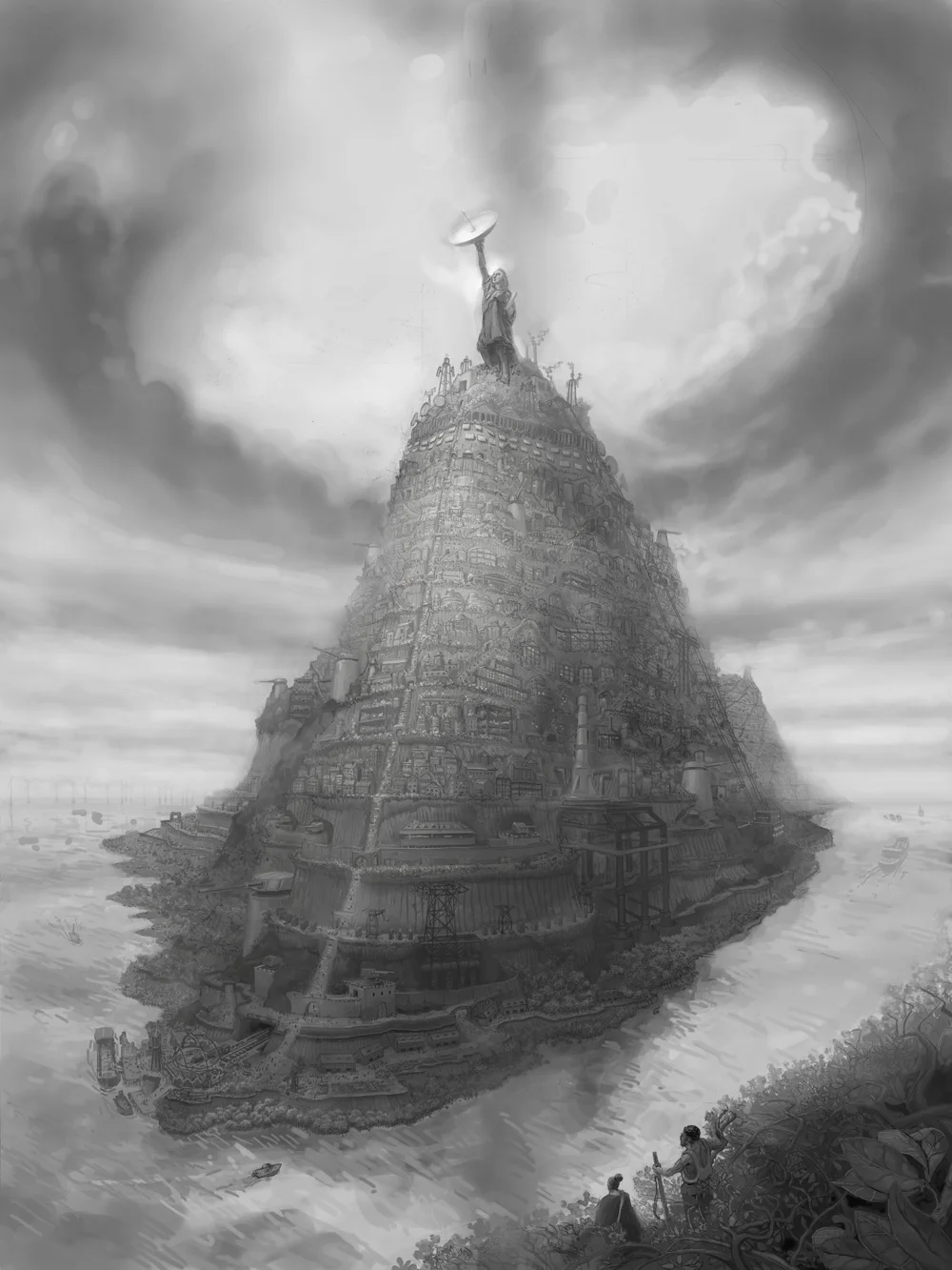 Grey scale underpainting