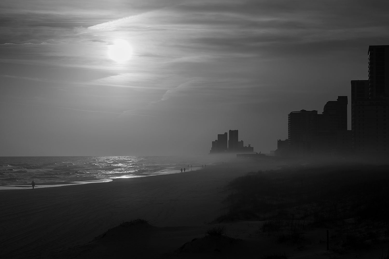 Gulf Shores Beach BW (Click to Explore)