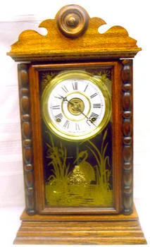 SESSIONS PARLOR MANTEL CLOCK, MODEL: WEMBLEY, DATED 1908.