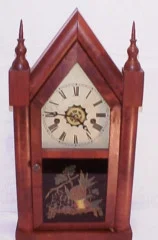 Waterbury Antique Steeple Clock, Waterbury, Conn. USA.-Gothic- Dated 1881