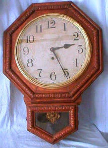 WATERBURY School House style wall Clock. Dated 1915.