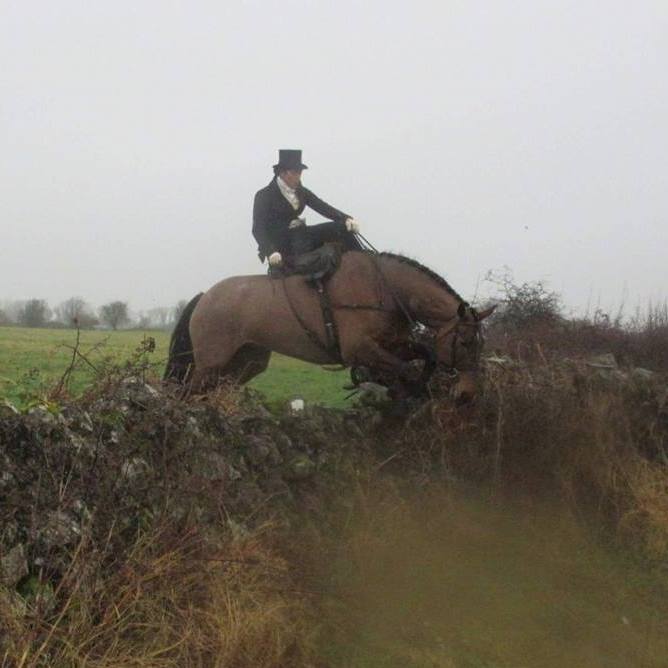 Devon on Clover with the Co. Galway Blazers