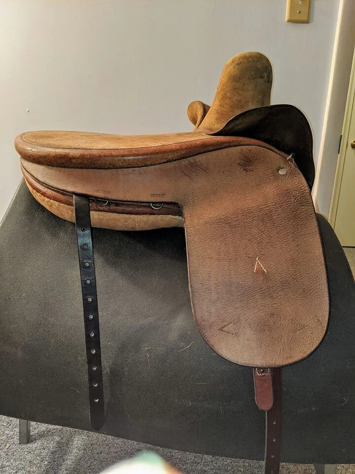 21/'/' Brown Leather English Side Saddle