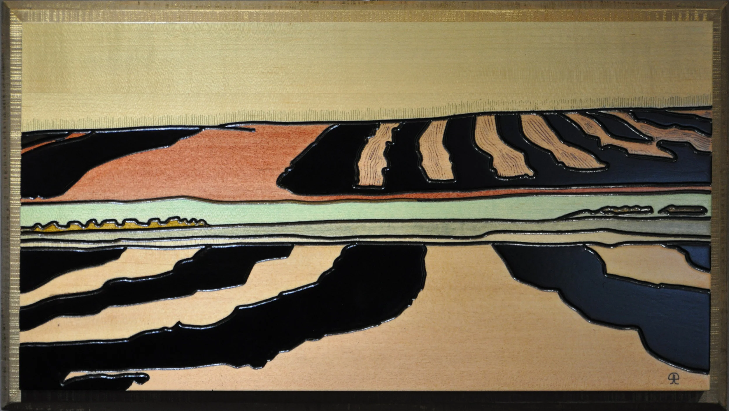 A PRAIRIE SEEN - #005 - "ADJACENT FIELDS" - 11.69"X21.94" - $725