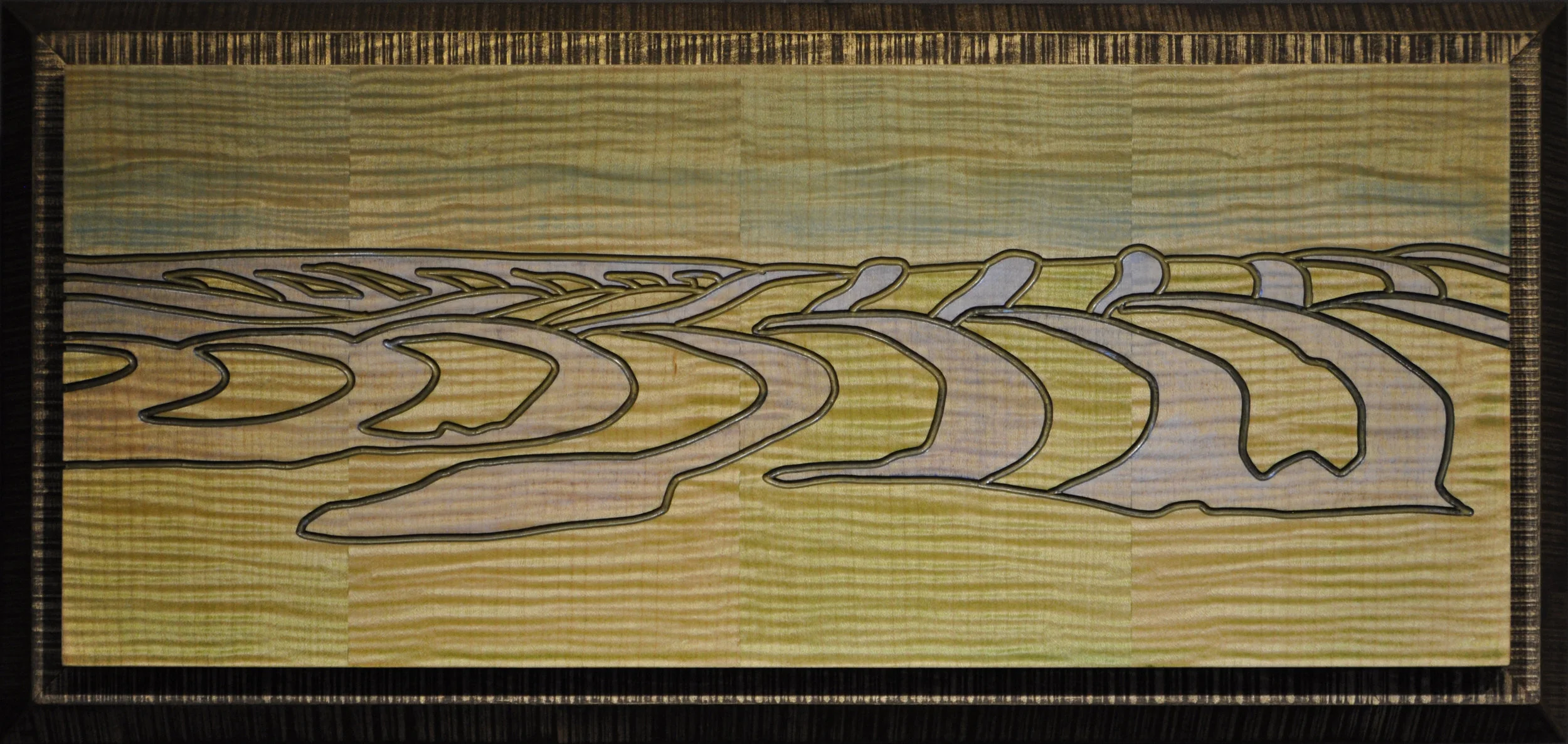A PRAIRIE SEEN - #049 - "PRAIRIE MIRAGE" - 9"X21.5" - $650