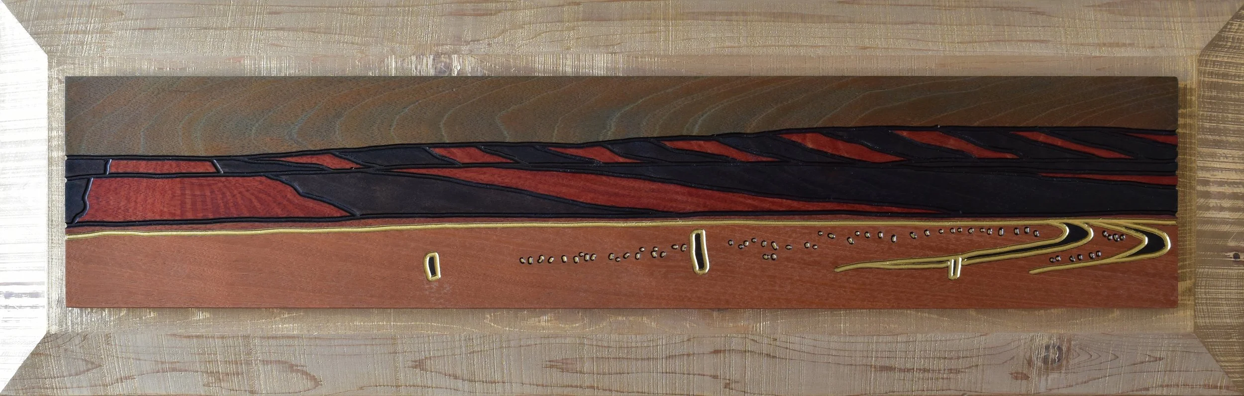 A PRAIRIE SEEN - #073 - "WINDING ROAD"5.69"X27.625" - $650