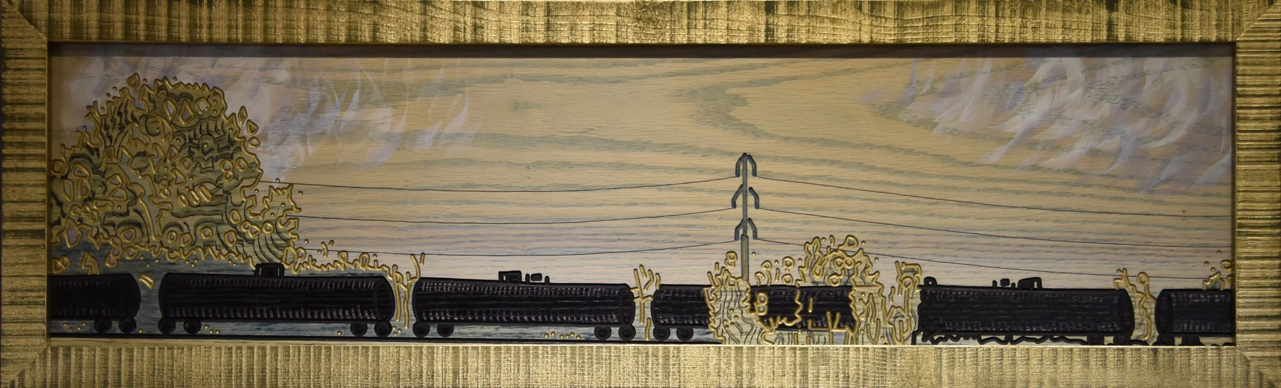 A PRAIRIE SEEN #085 - "ENGINE, ENGINE NUMBER NINE" - 8.375"X32.625" - $850