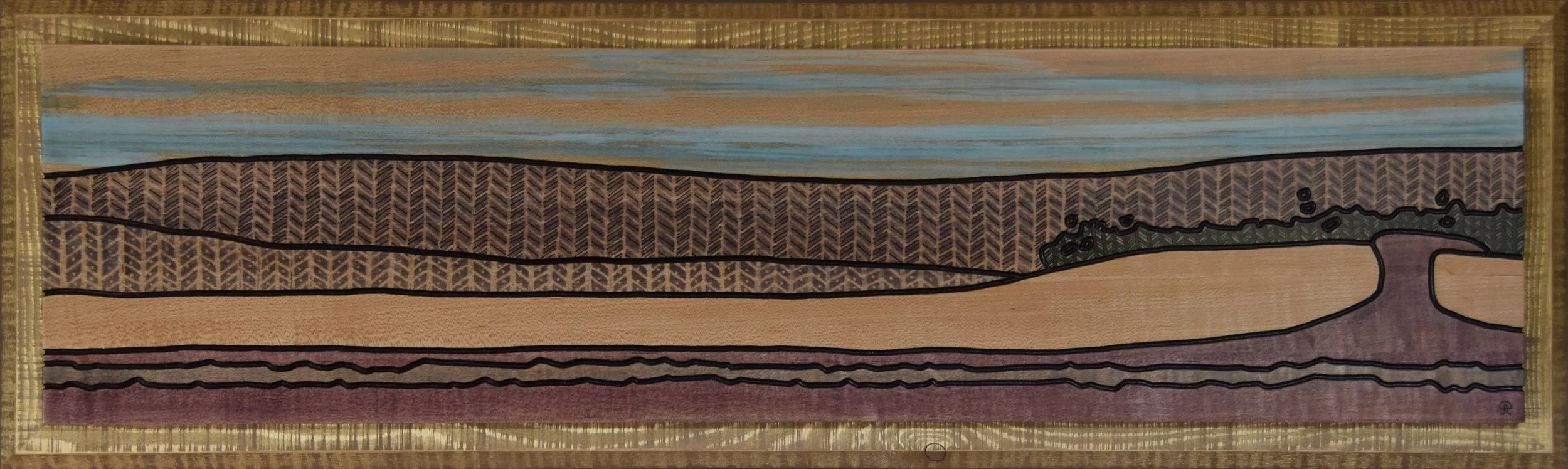 A PRAIRIE SEEN #099 - "MANIFEST" - 9"X35" - $1,000