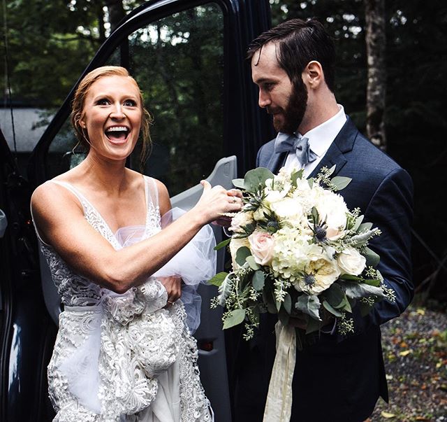 Even hurricanes on top of a mountain can make for the most beautiful wedding day! Thank you Eden and Josh for letting us be a part of your special day! .
📷: @anchorandveil 
Venue: @beechmtn
Cross: @mountaincraftrentals
Wedding Planner: @charlottefet