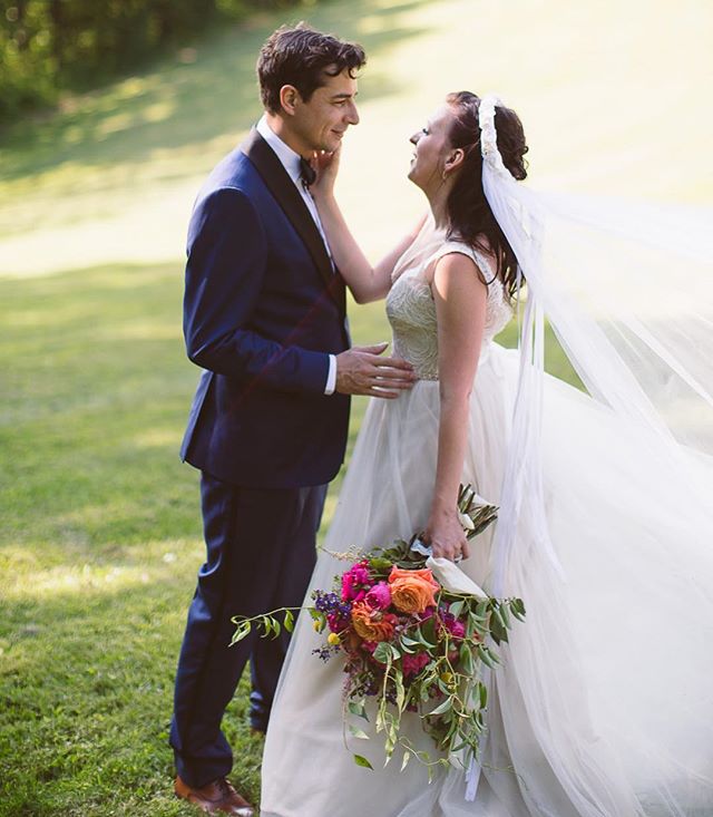 The first day of spring calls for bright and beautiful flowers! We love these bright coral charm peonies and free spirit roses together with the rest of the awesome colors! 
Thanks, Mary Beth and Marcus, for allowing us to be a part of your wedding d