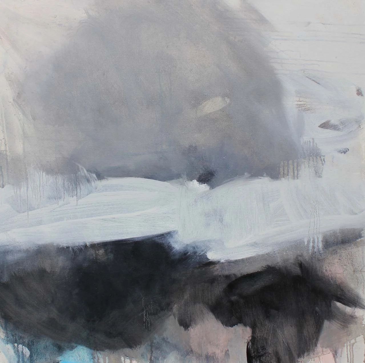 WHEN THE DUST SETTLES II - oil on canvas - 80 x 80cm