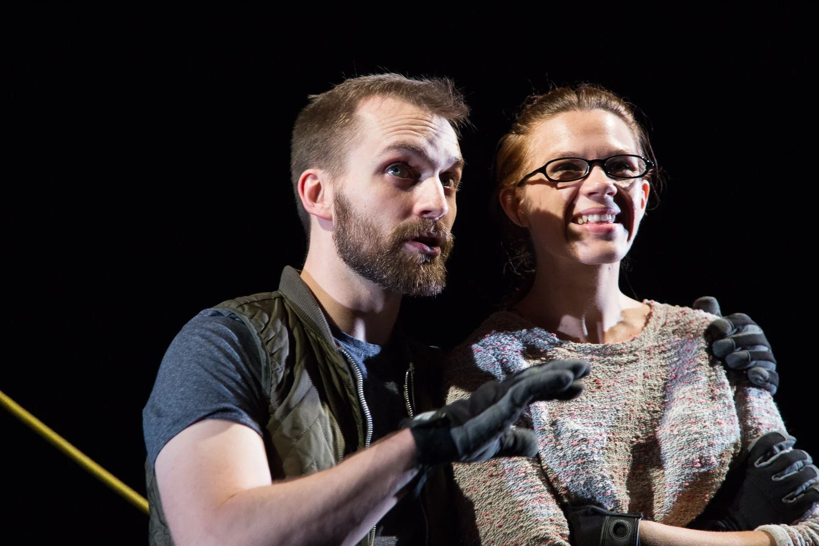 Photograph by Joe Loper Director: Alice Cash Scenic Design: Patrick Rizzotti Costume Design: Izzy Fields Lighting Design: Solomon Weisbard Sound Design: Mark Van Hare