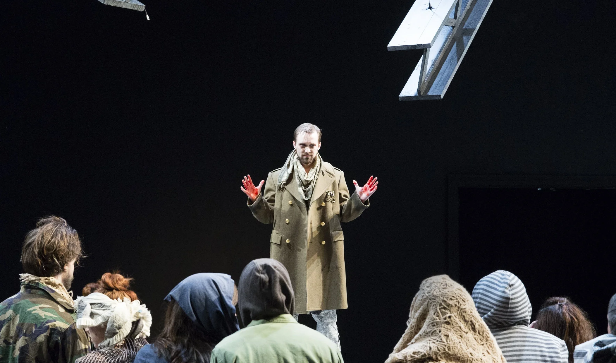 Photograph by Scott Wynn Director: Casey Biggs Scenic Designer: Brittany Vasta Costume Designer: Grier Coleman Lighting Designer: Carolyn Wong Sound Designer: Emily Auciello
