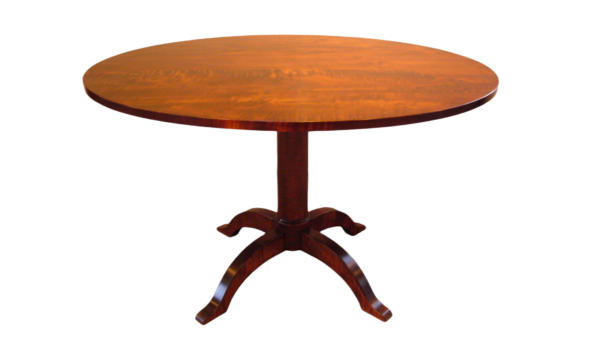 Single Rode On Table Adriance Furnituremakers Handcrafted Round Single Pedestal Dining Table ...