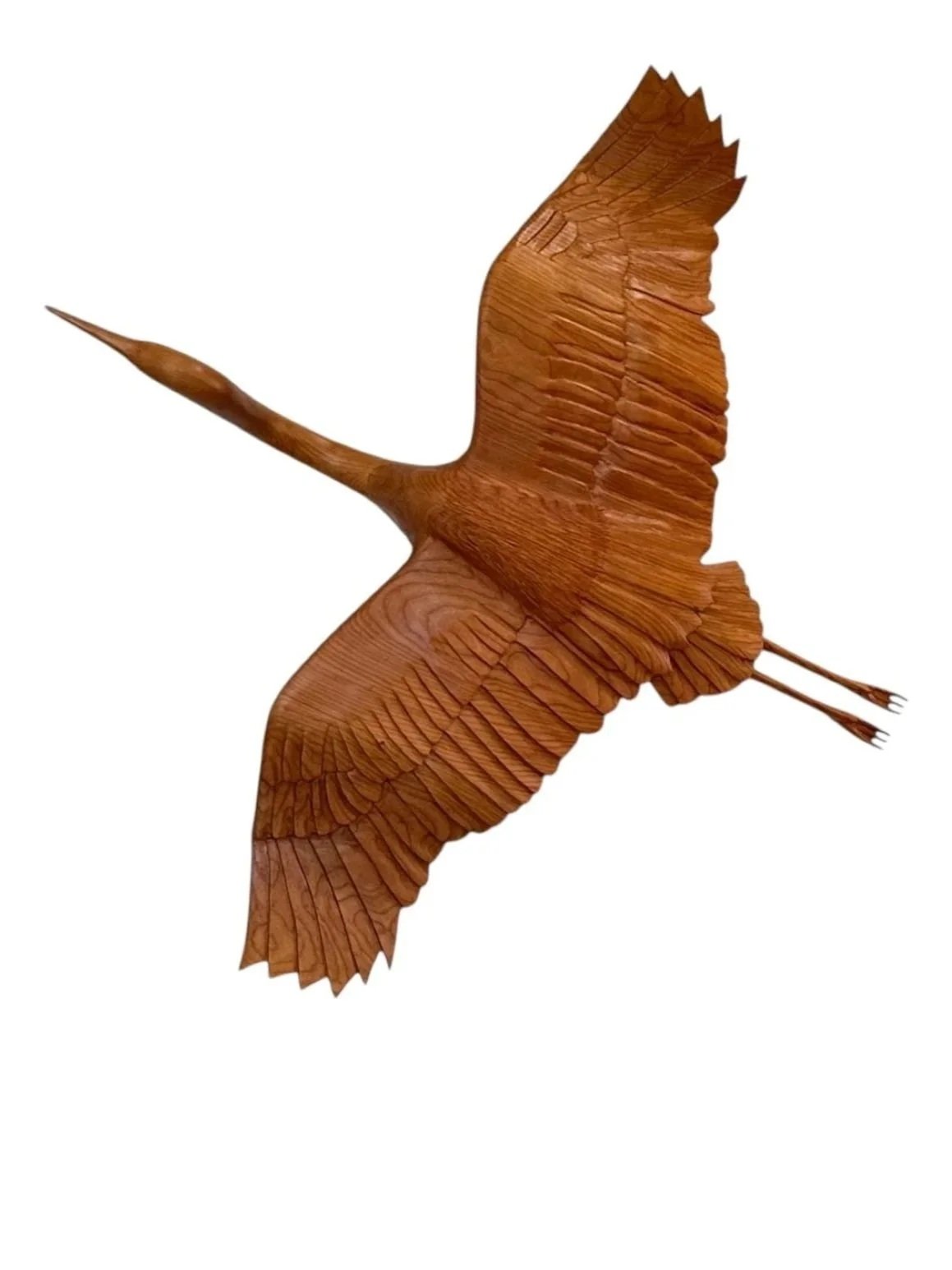 "Blue Heron in Flight"  in Cherry