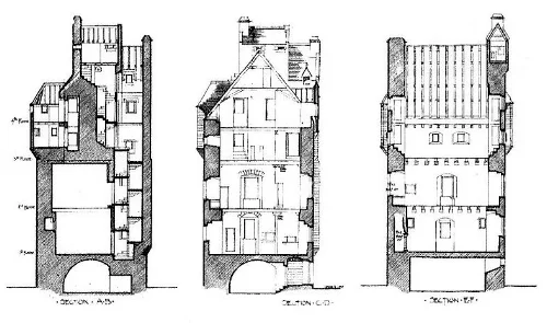  carney castle section drawings