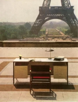 1960s. Writing Desk and Chair by Antoine Philippon and Jacqueline Lecoq