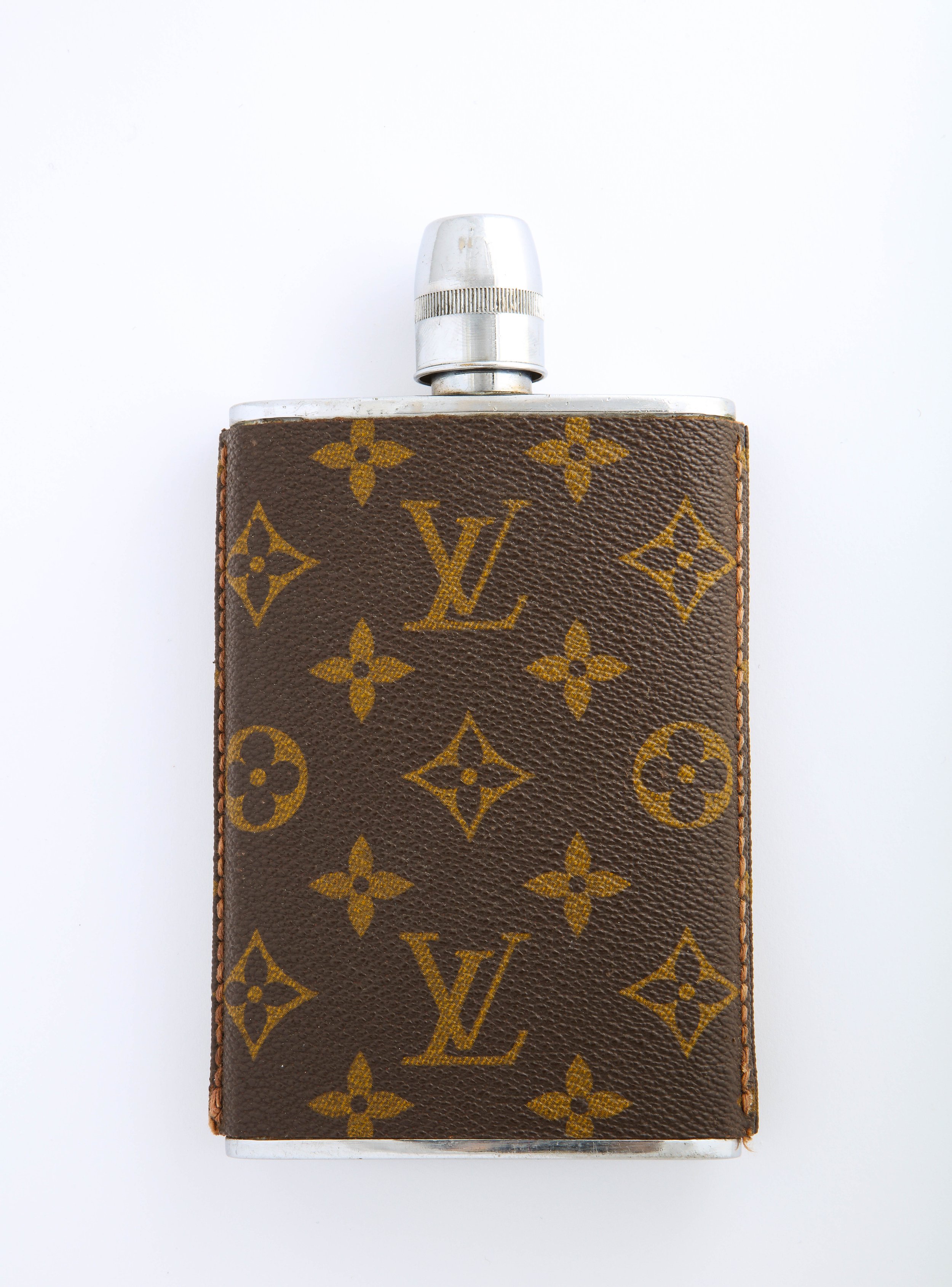 Vintage Louis Vitton Hip Flask — elle w collection