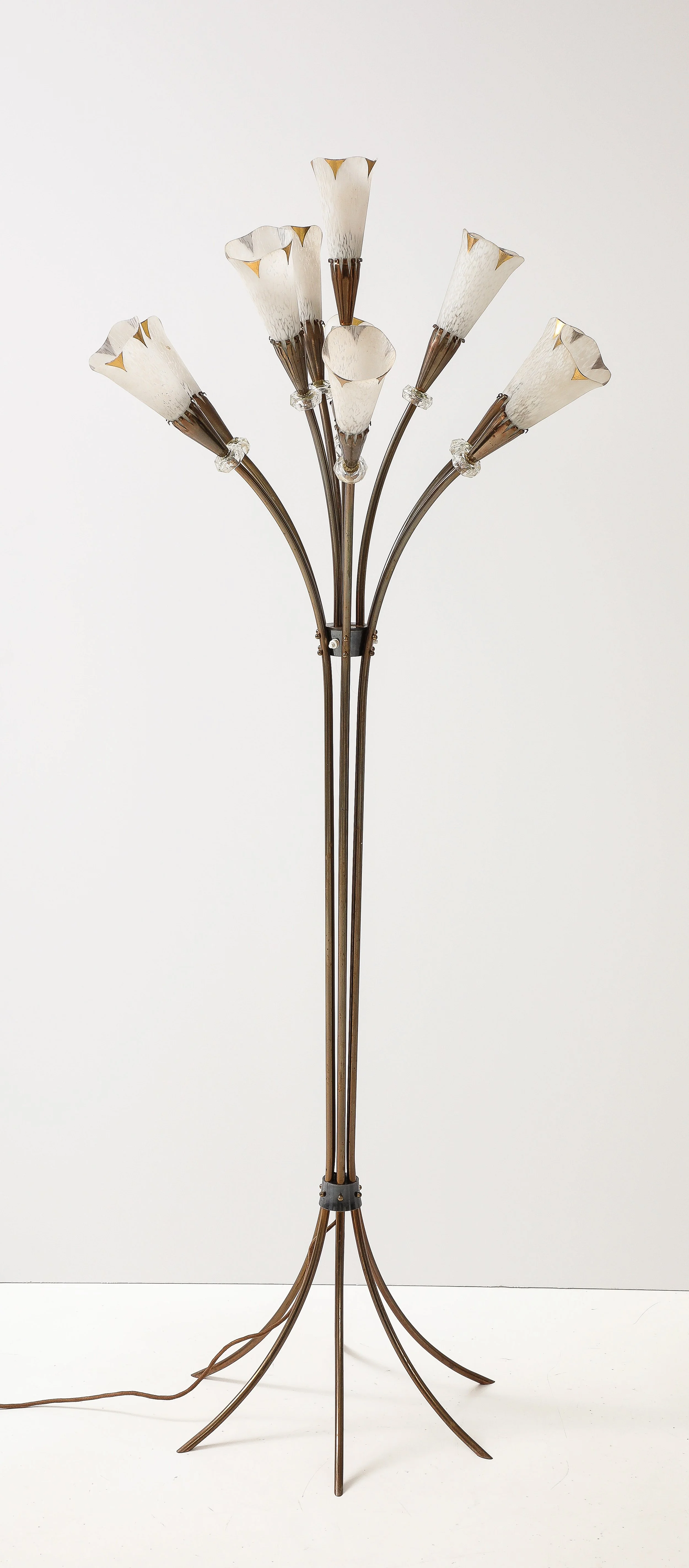 Tall Ten Light French Floor Lamp — elle w collection