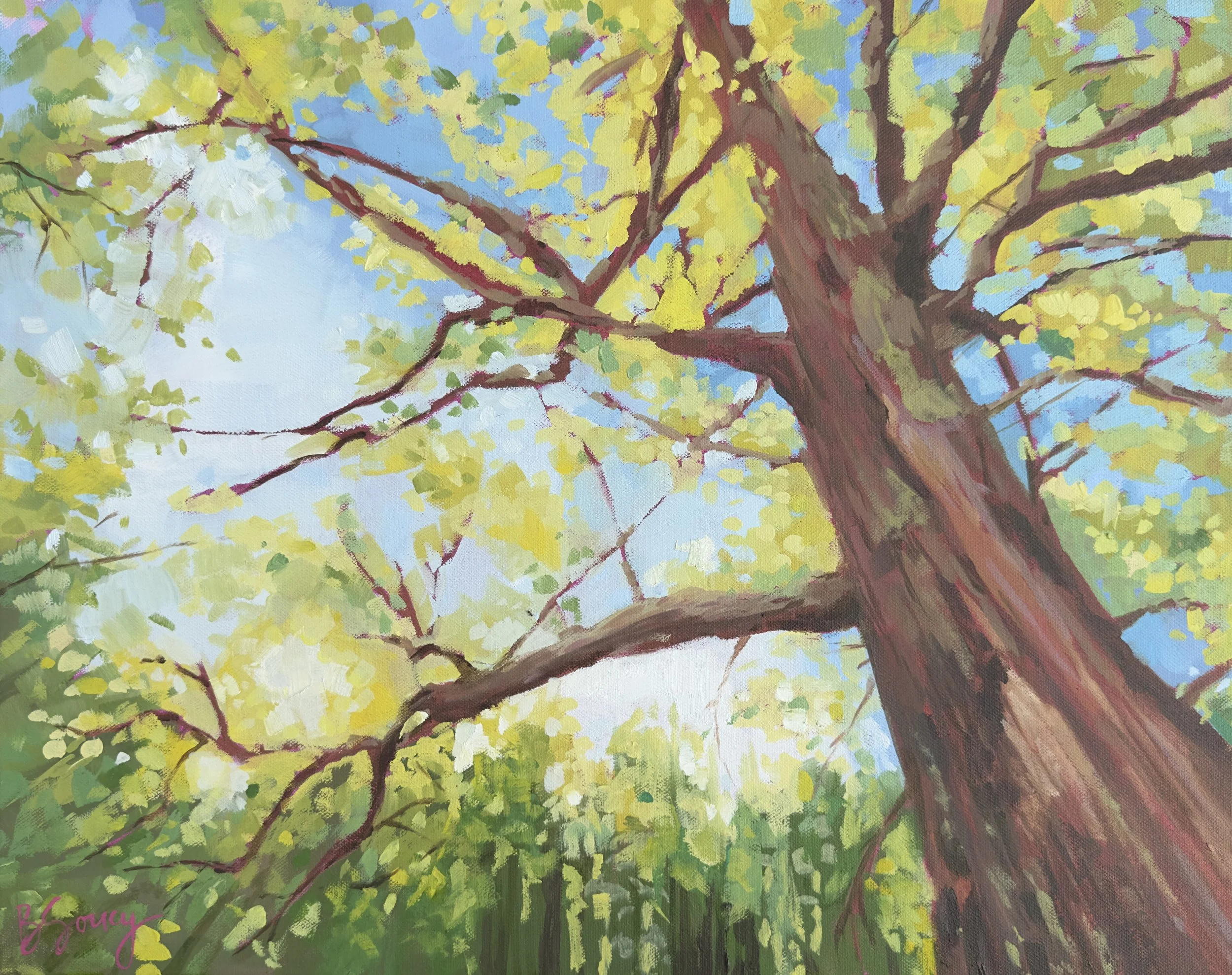 Signs of Spring//a 16x20 oil painting