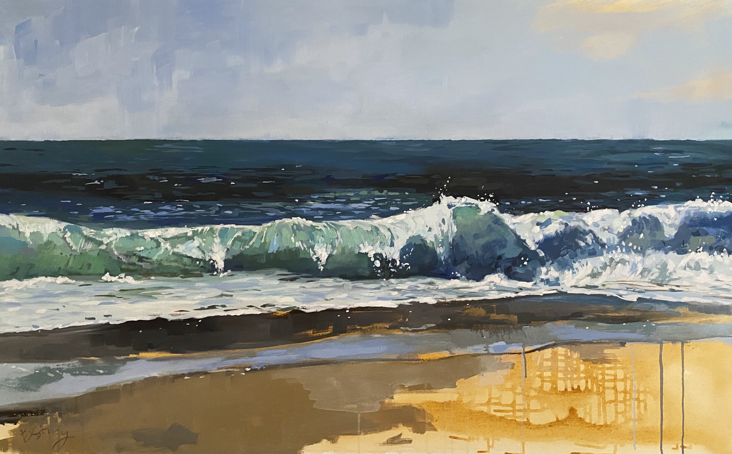 Rolling Forward // a 30x48 oil painting