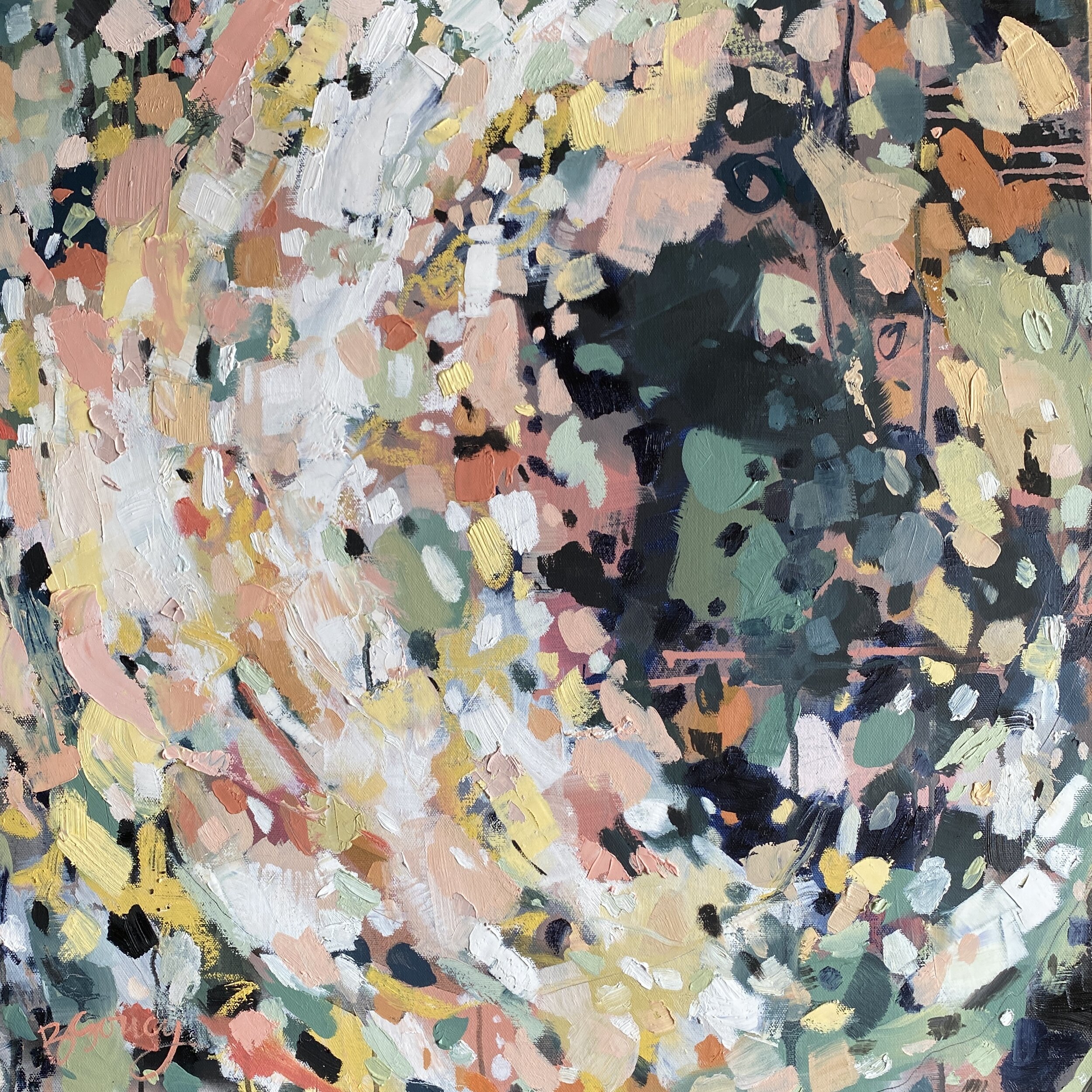 Enveloped // a 24x24 oil painting