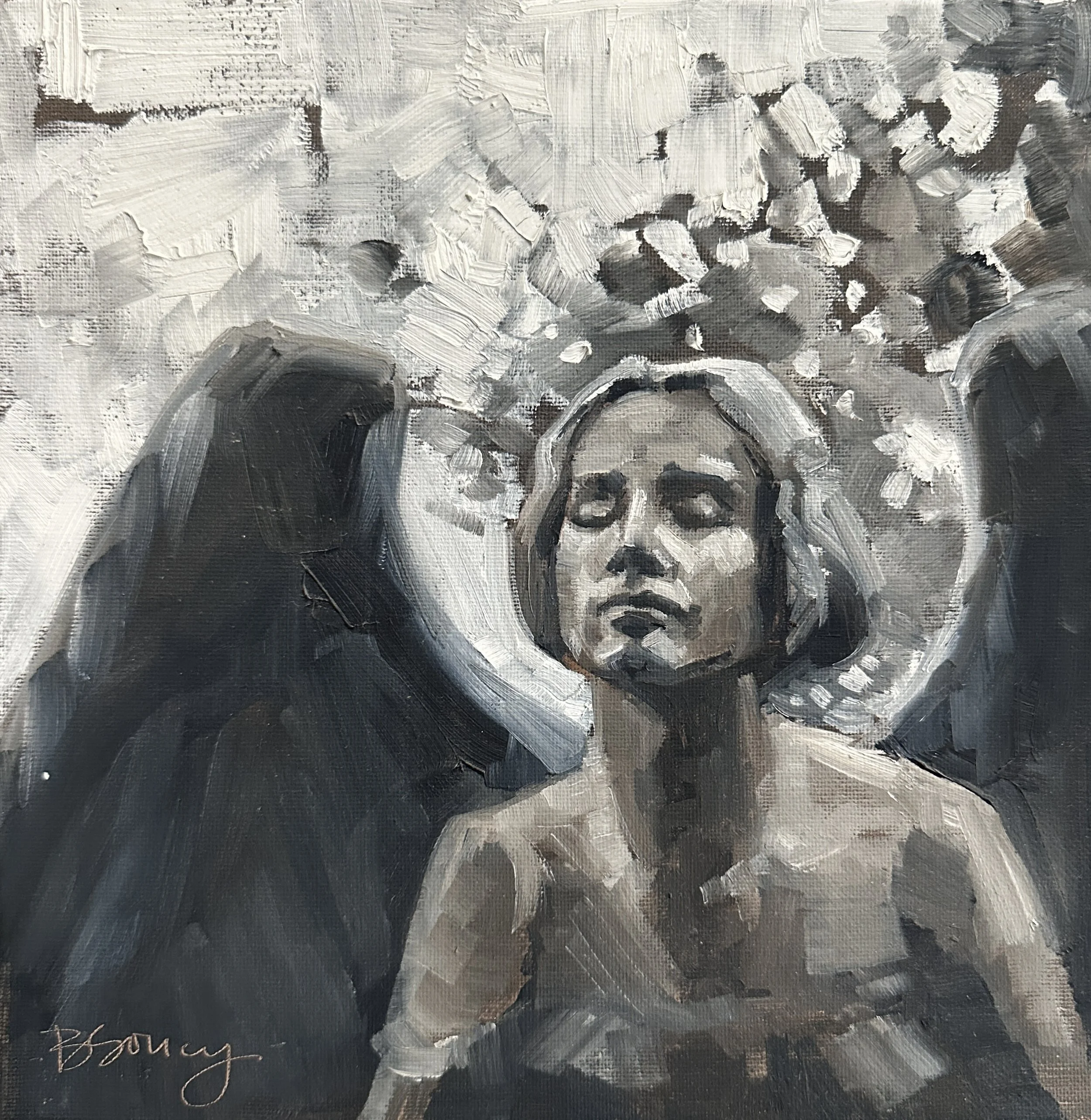presence // a 10x10 oil painting