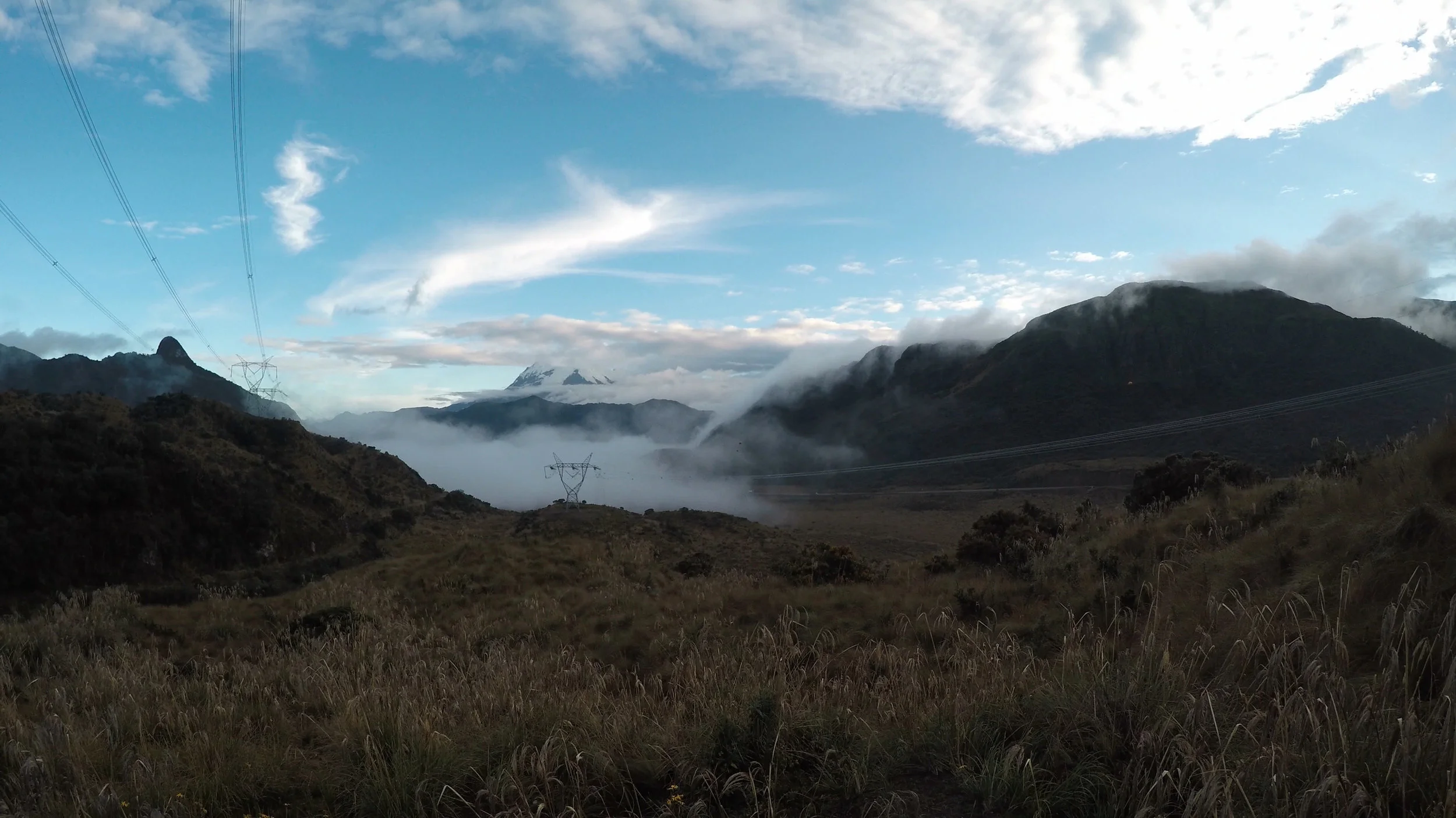 Vista al volcán Antisana
