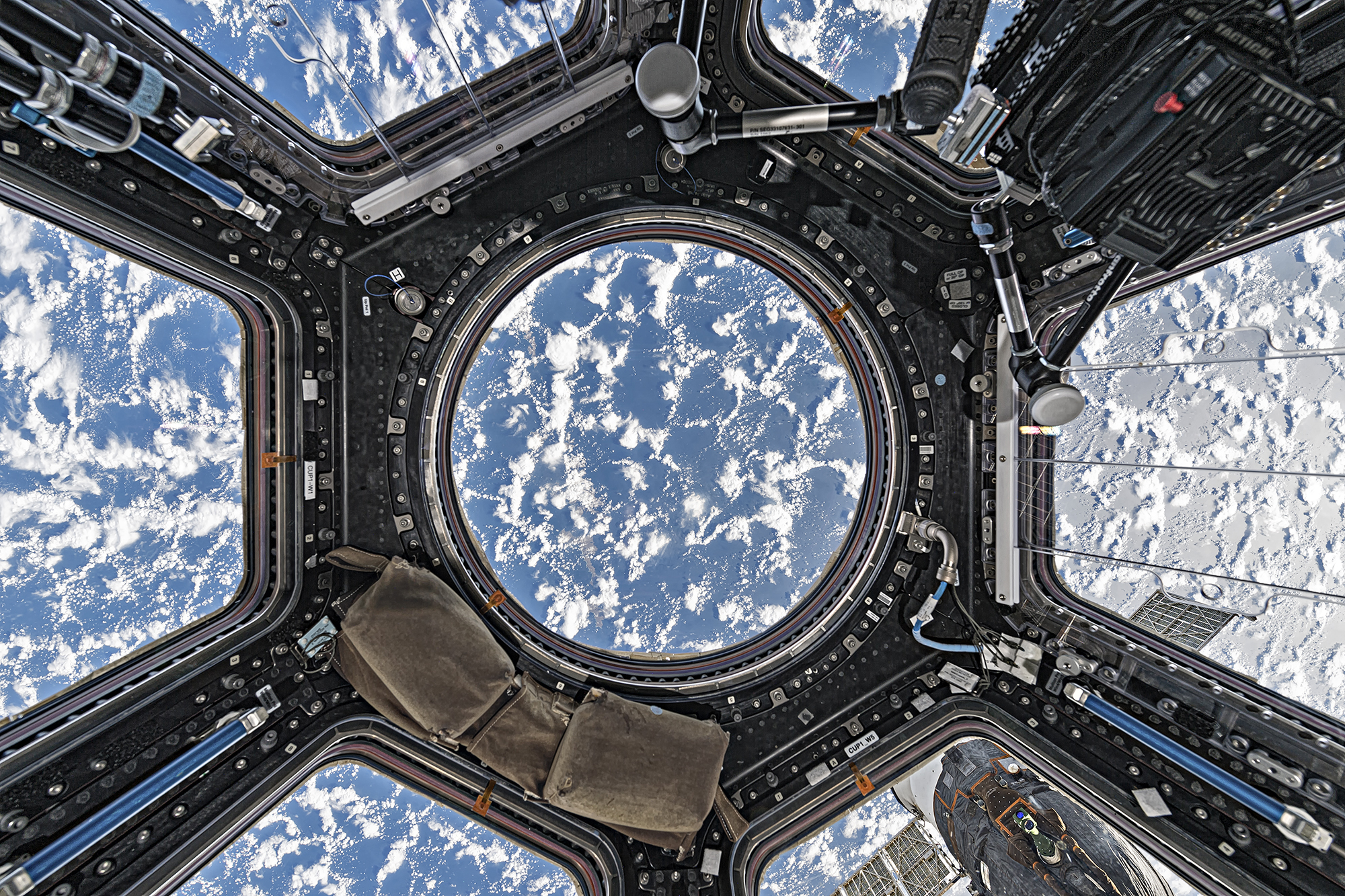  Roland Miller  Cupola with Clouds and Ocean, International Space Station, 2017 