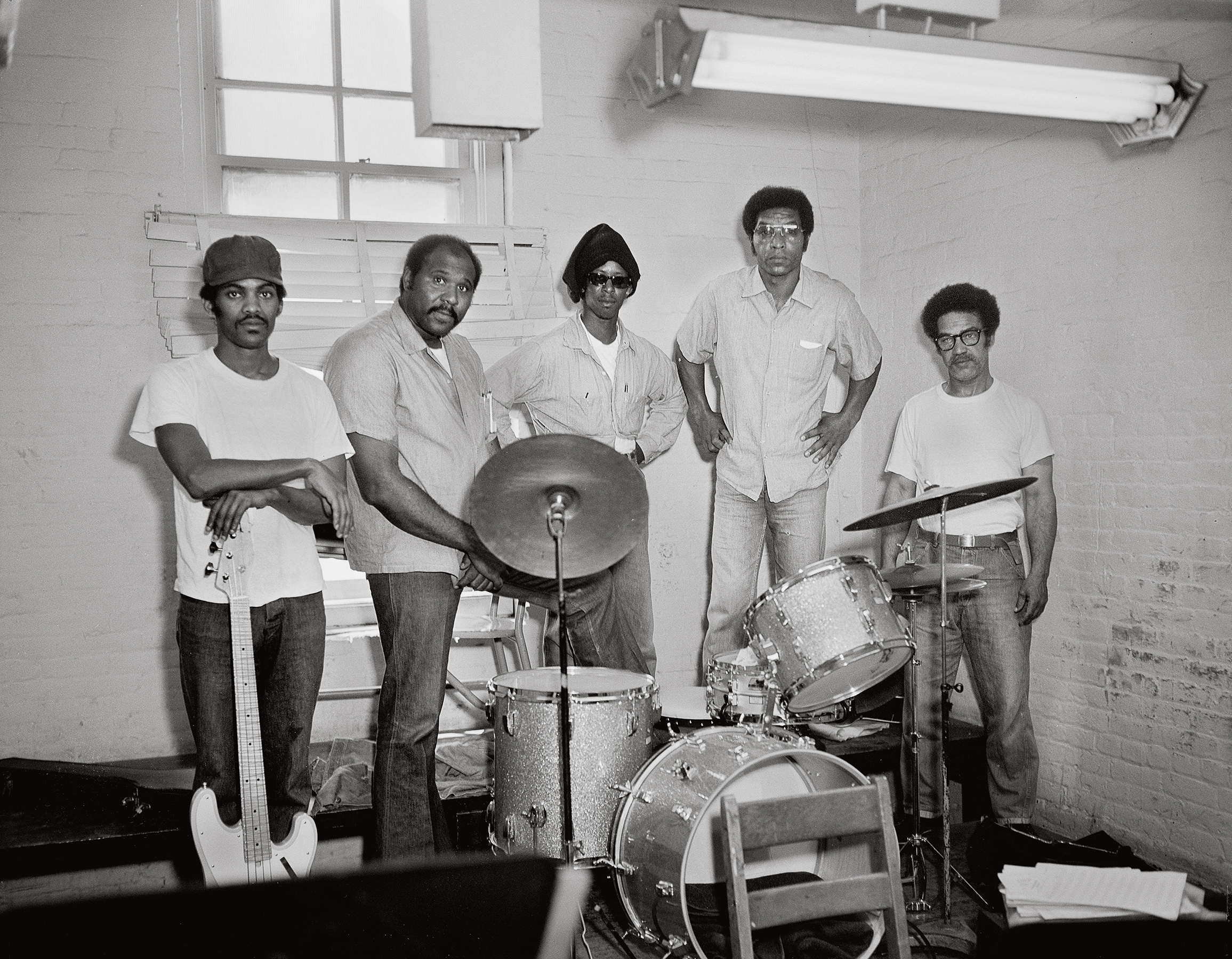  Photographer unknown, Prison Rock Band, San Quentin State Prison, June 26, 1975, Courtesy Nigel Poor 