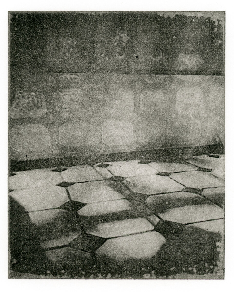  Mary MacLane   November 1st, 2017 (11:25 A.M.) , 2020  From the series: Light Study  Solarplate Photoetching 