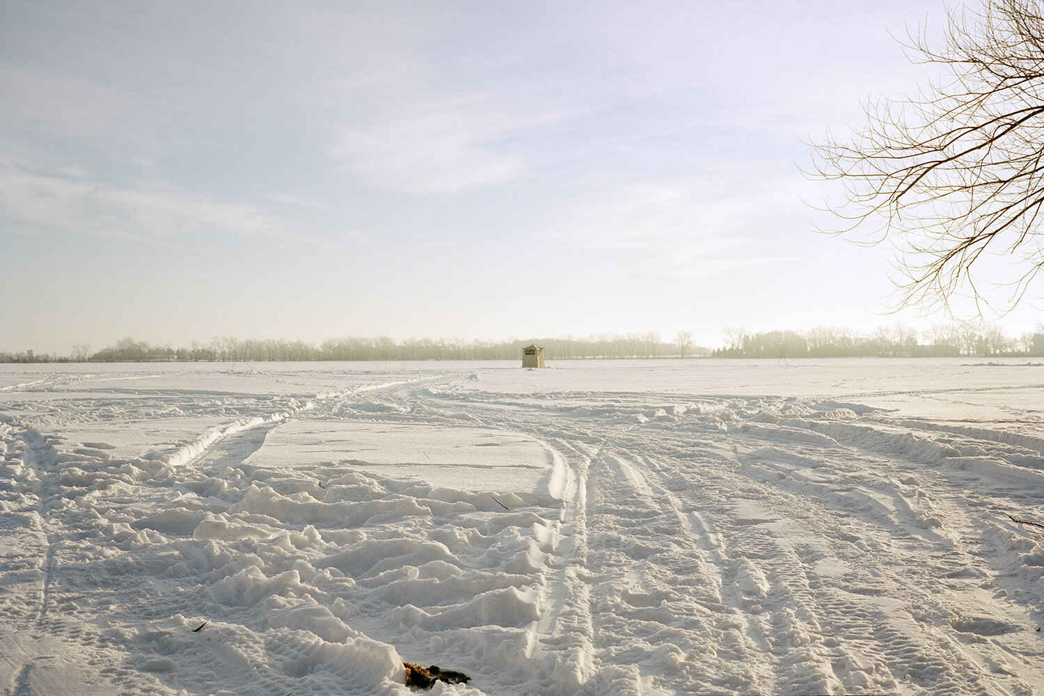  Alanna Styer   Ice Fishing,  2019  From the series: A Prairie, Not a Promise  Digital Inkjet Print  