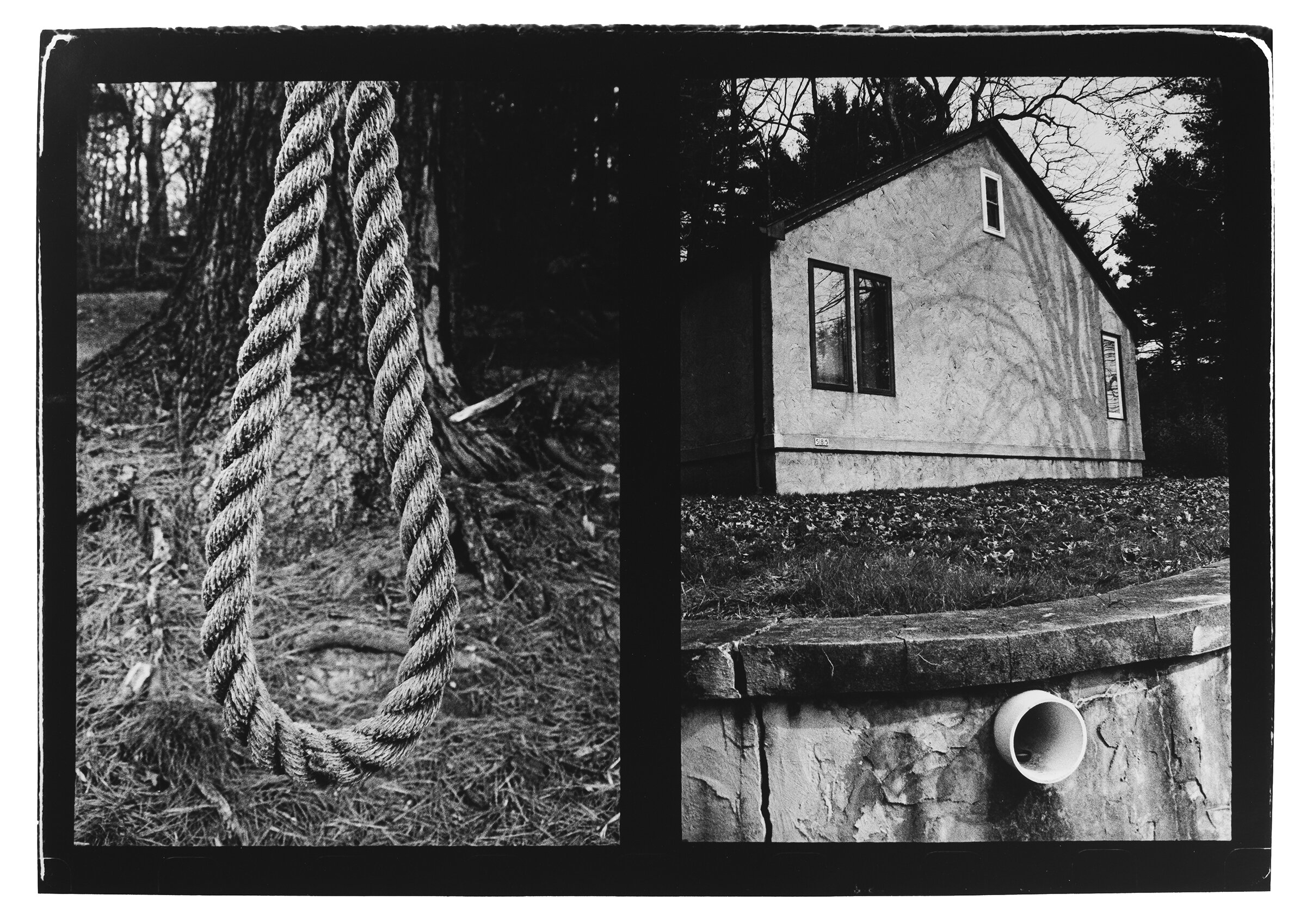  Nolan Warner - Sullivan   Untitled (Diptych #14) , 2020  From the series: … And Now We Are Walking Down The Street  Silver Gelatin Print    