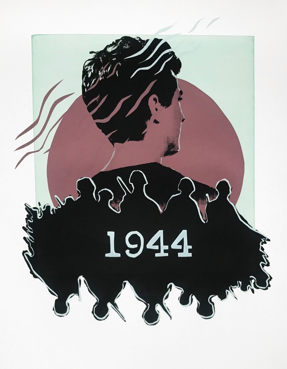  Elisabeth Gordon   1944,  2020  From the series: In Memoriam  Screen Print  