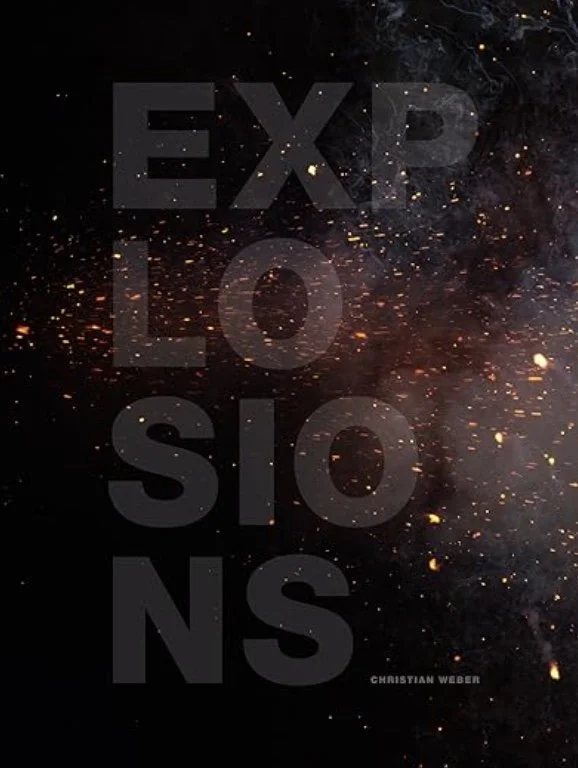 What looks like fire sparks framed in an abstract manner