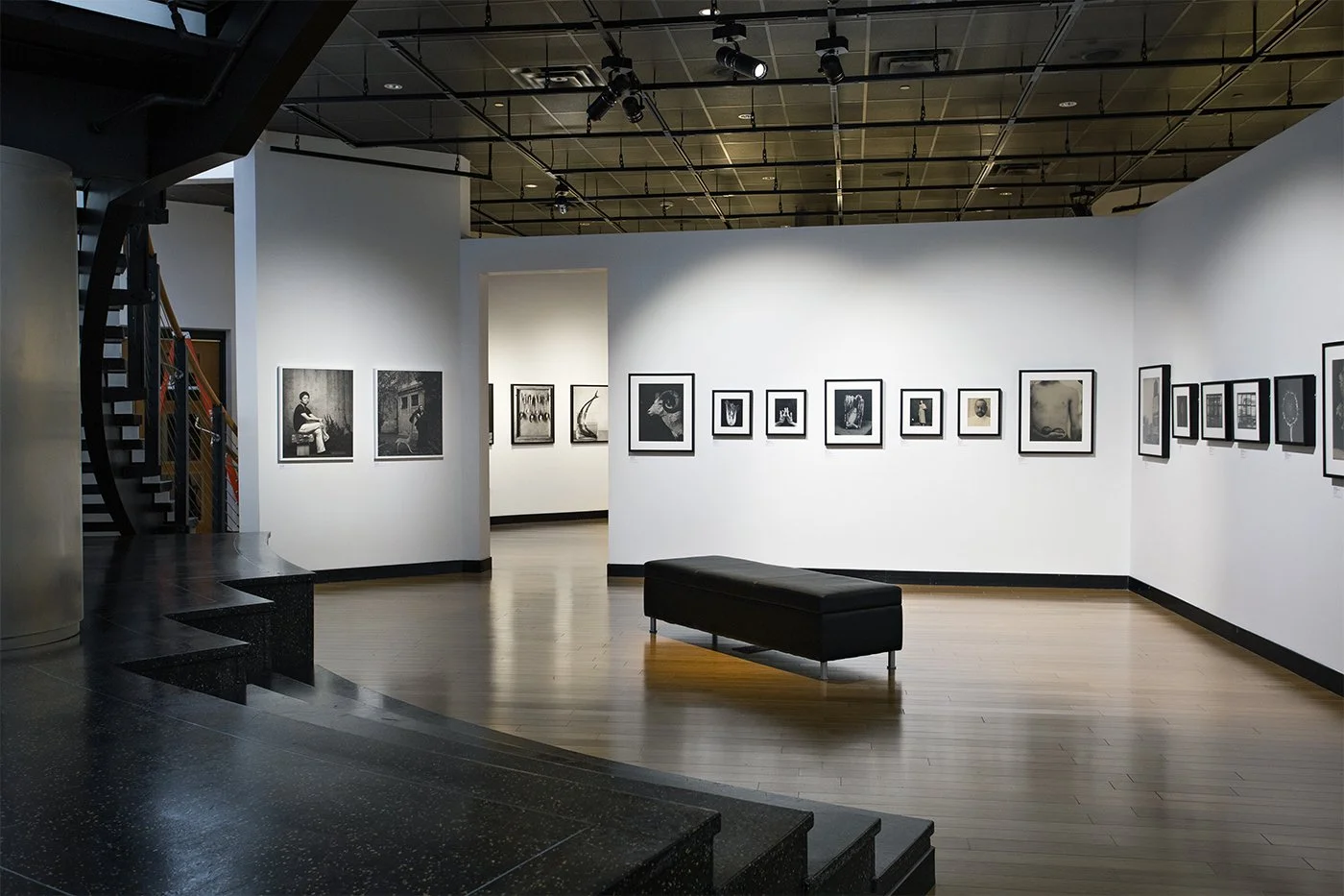 Image of the exhibition in the lower gallery space