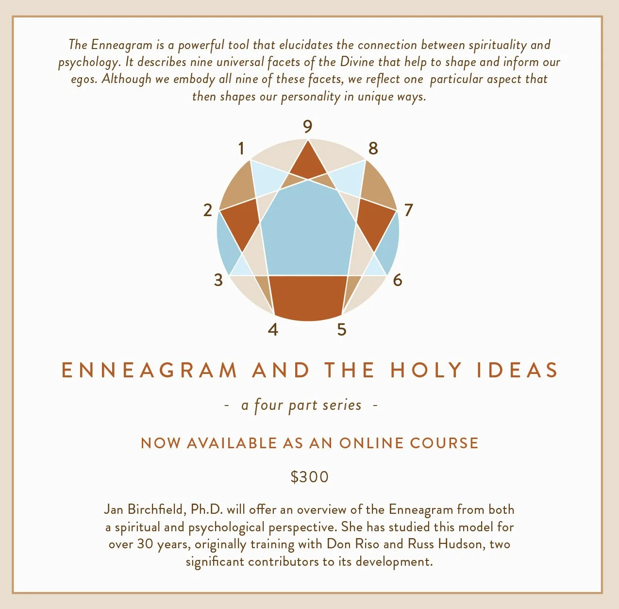 Enneagram and the Holy Ideas: A 4 Part Teaching Series (Online)