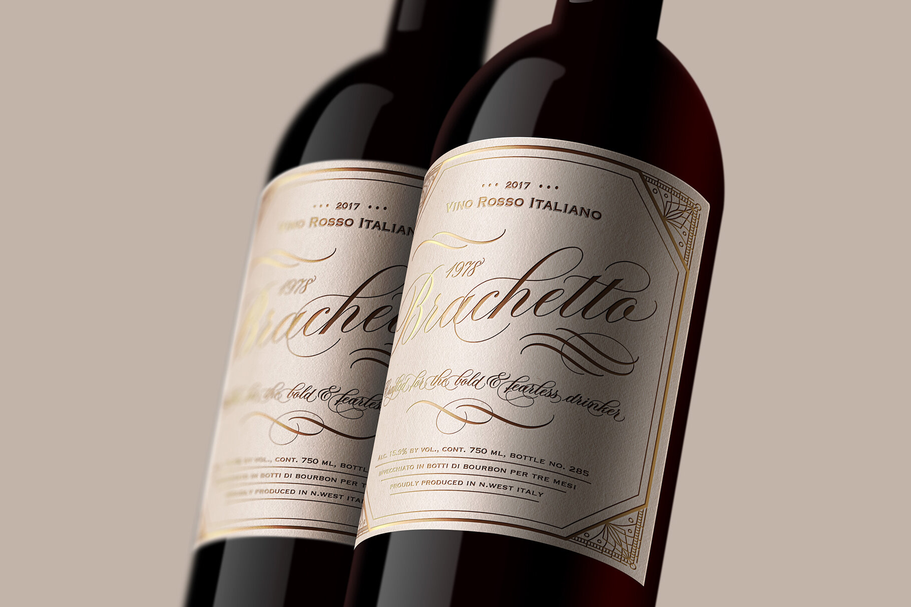 Script Lettering - Wine Label Design