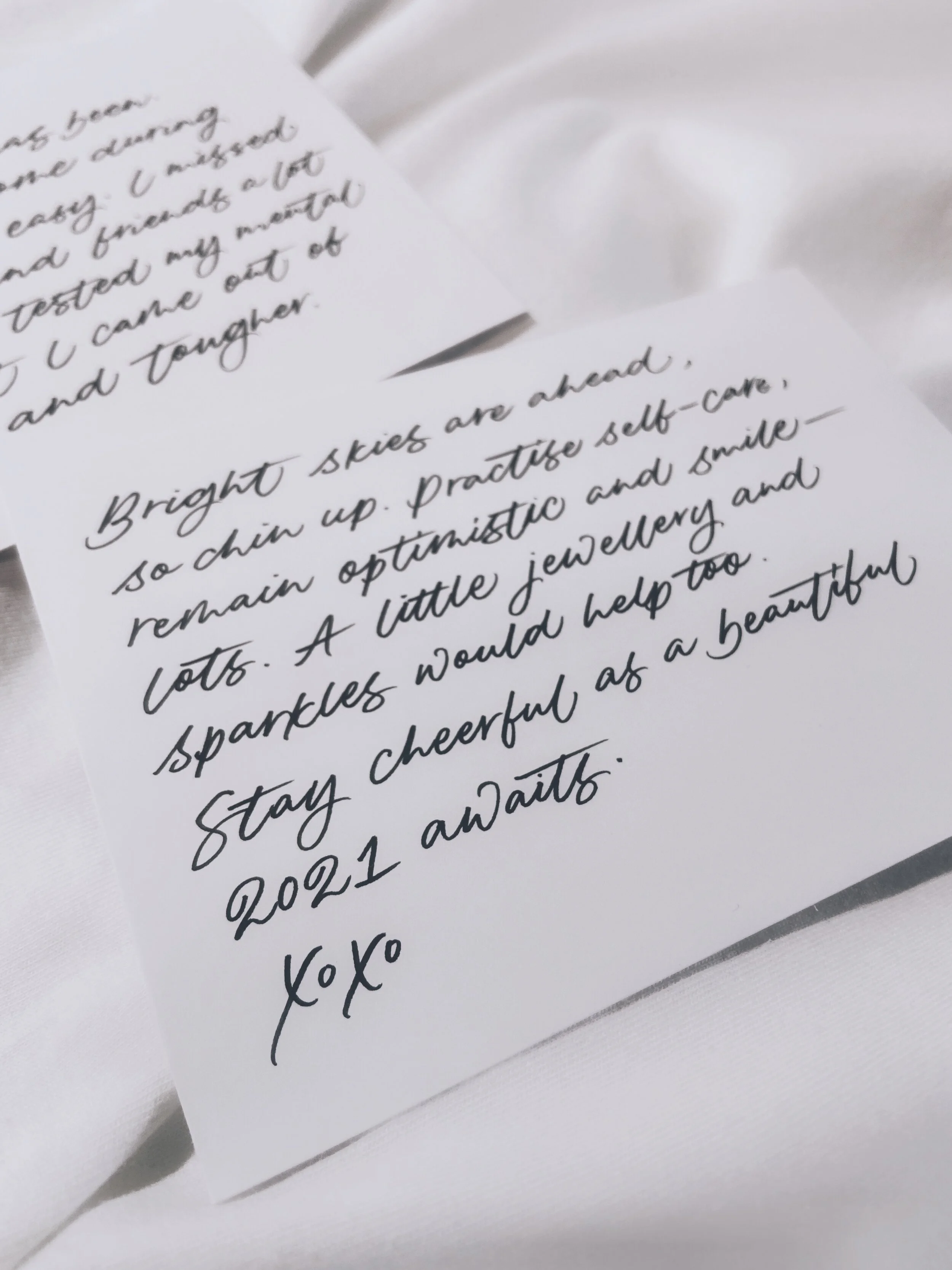 Custom Calligraphy on Cards - Tatler Asia & Joey Hysteric