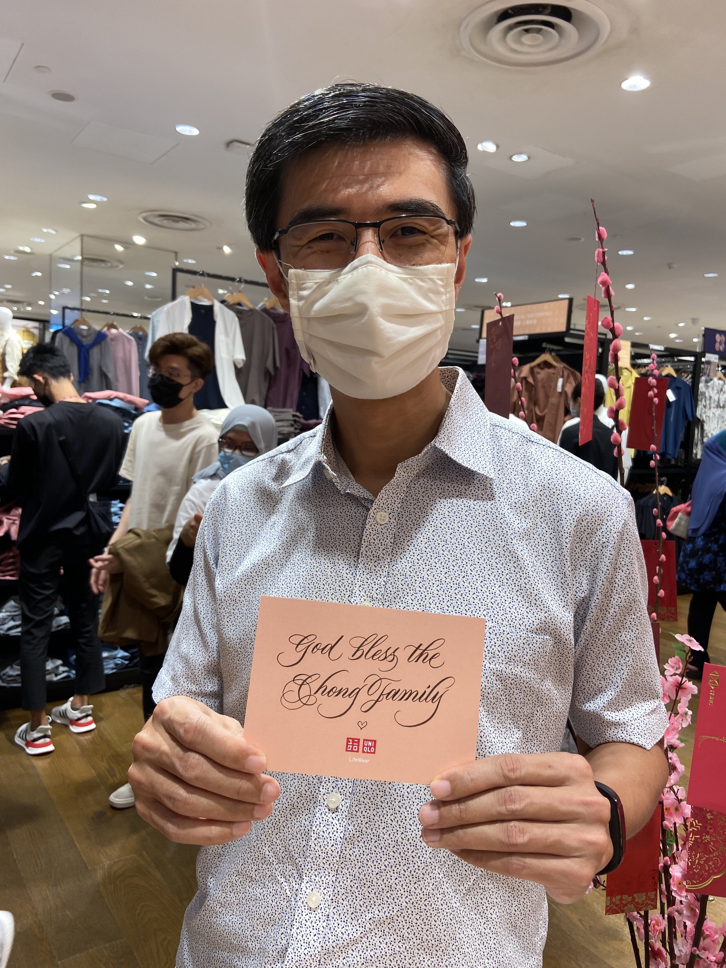 Uniqlo Singapore - Live Calligraphy Card Customisation - Leah Design - Singapore Calligrapher28.JPG