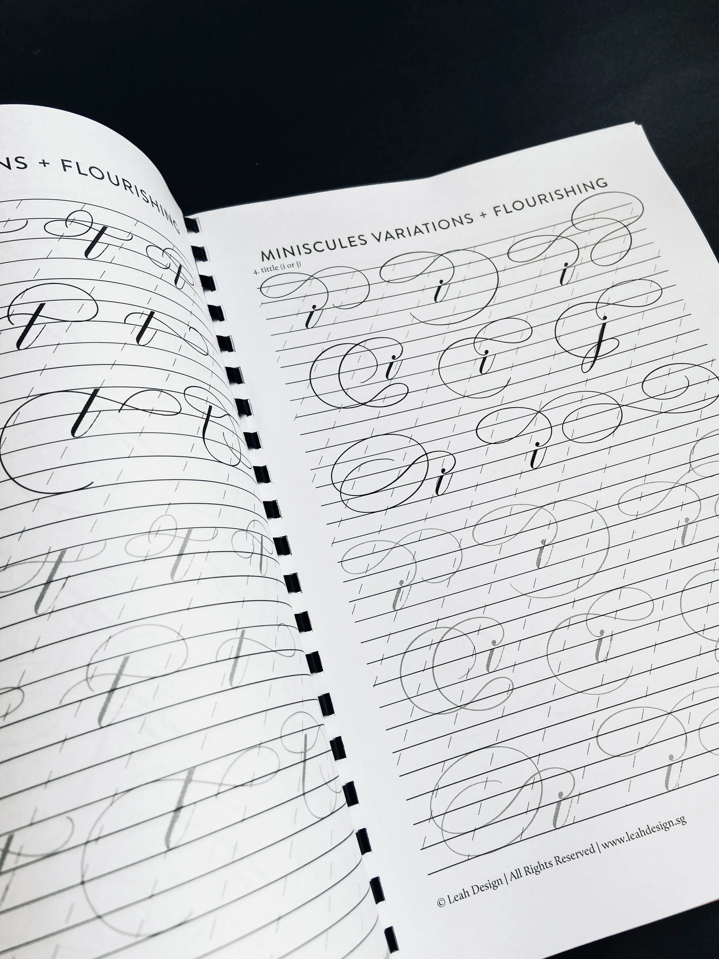 The Ultimate Calligraphy Course - Calligraphy Kit - Copperplate Flourishing Worksheets