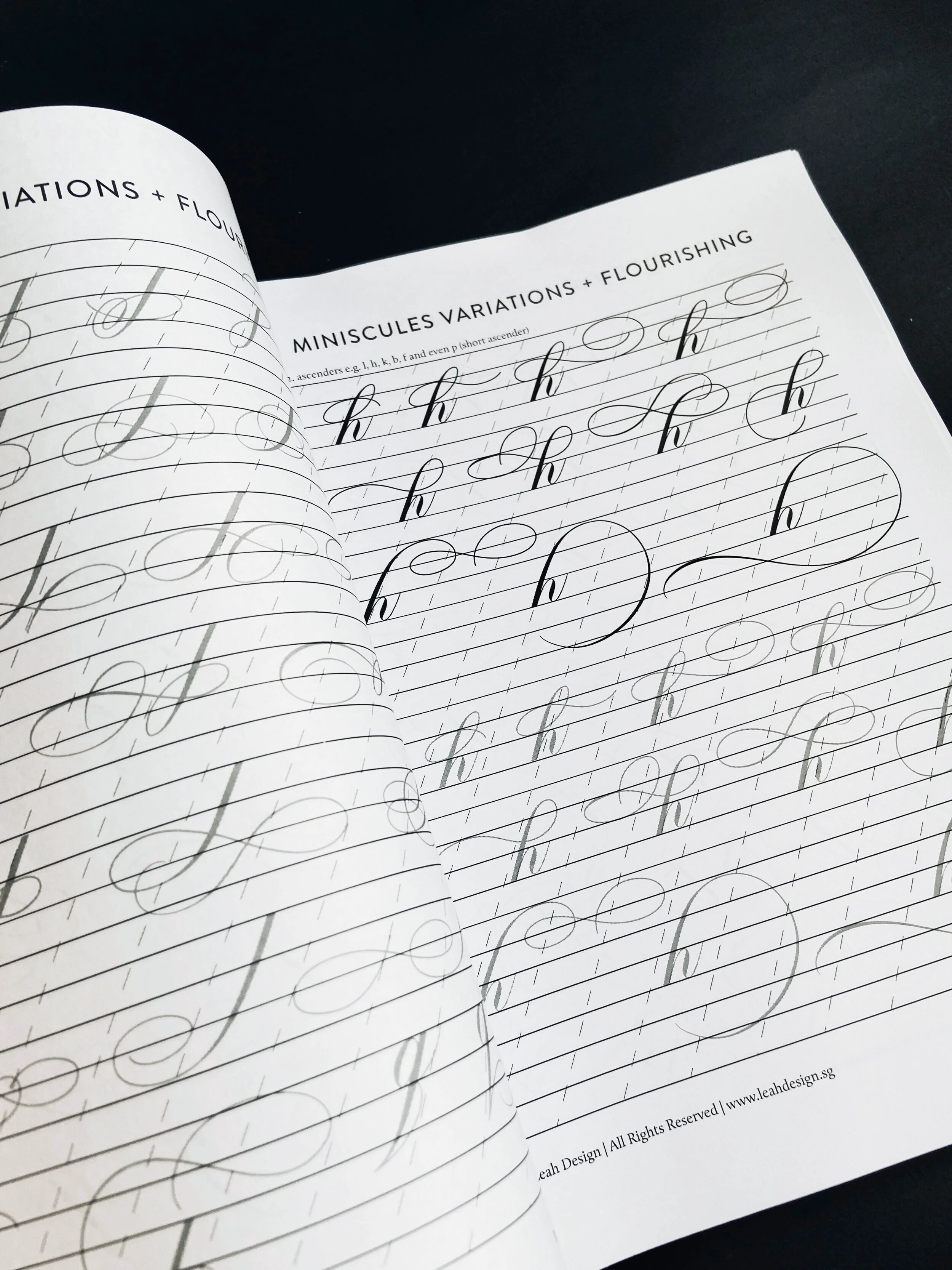 The Ultimate Calligraphy Course - Calligraphy Kit - Copperplate Flourishing Worksheets