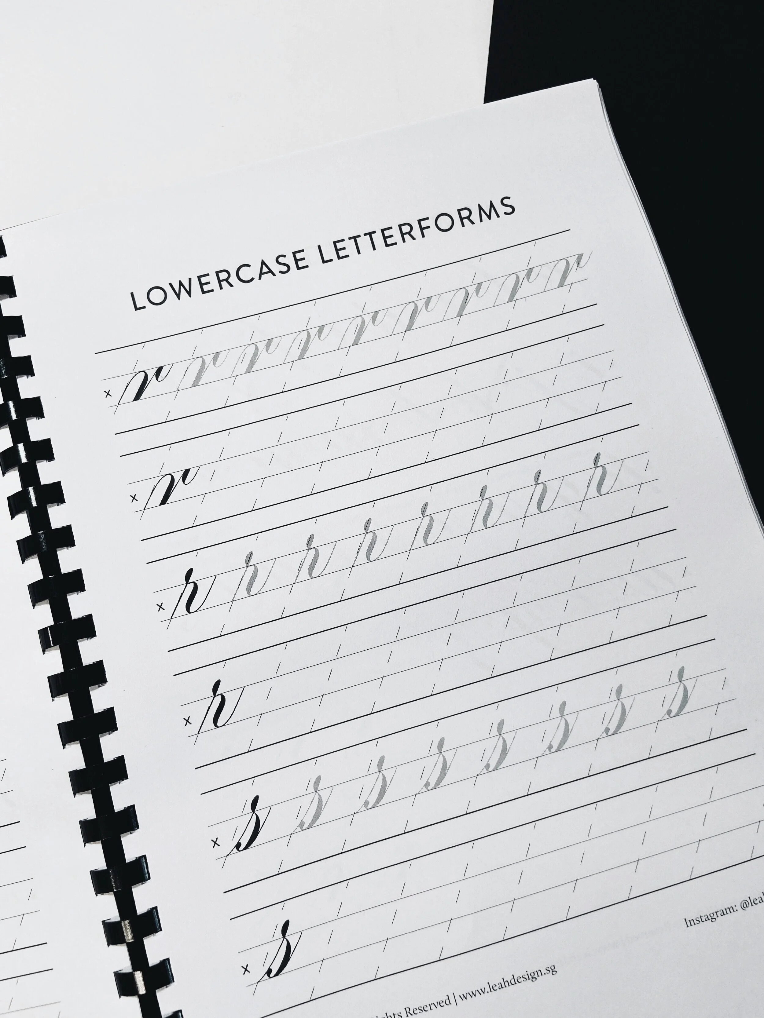 The Ultimate Calligraphy Course - Calligraphy Kit Lowercase Worksheets