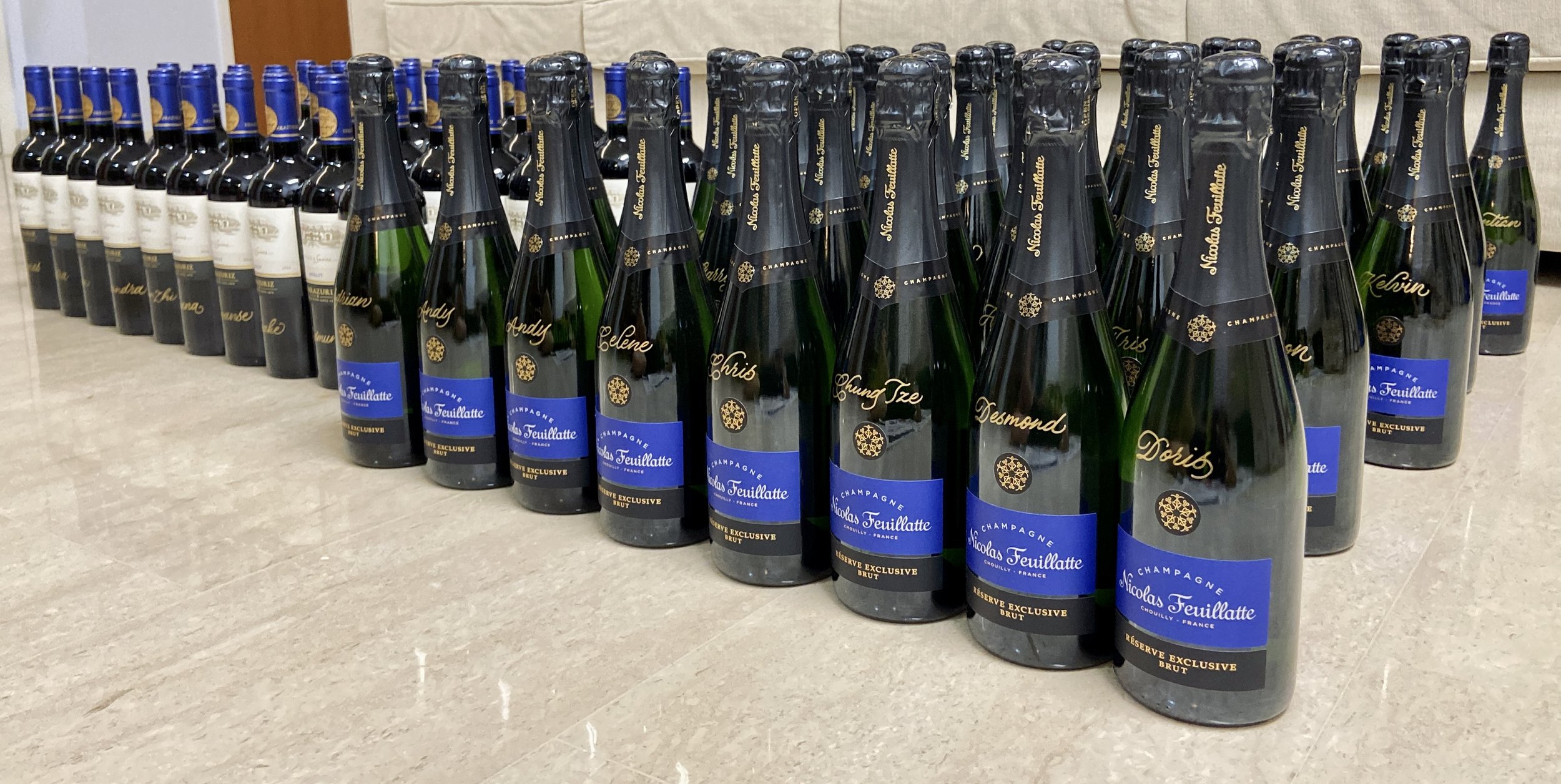 Manulife | Wine & Champagne Bottles Customisation for 2020 Top Achievers