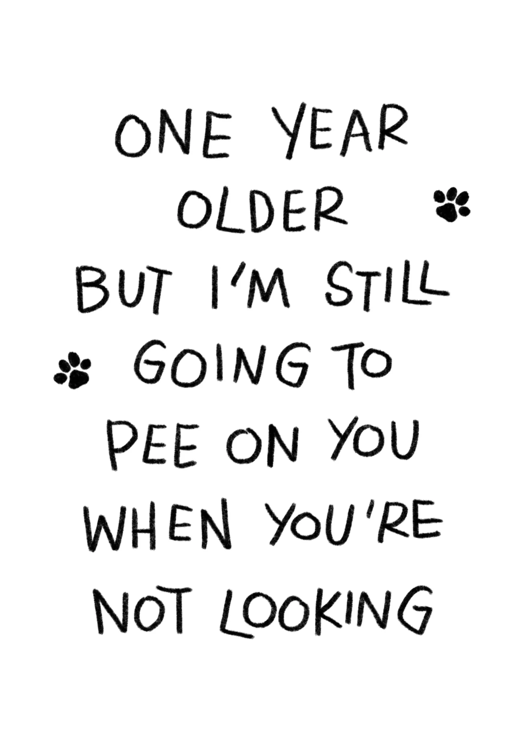 One year older but I'm still going to pee on you when you're not looking.jpg