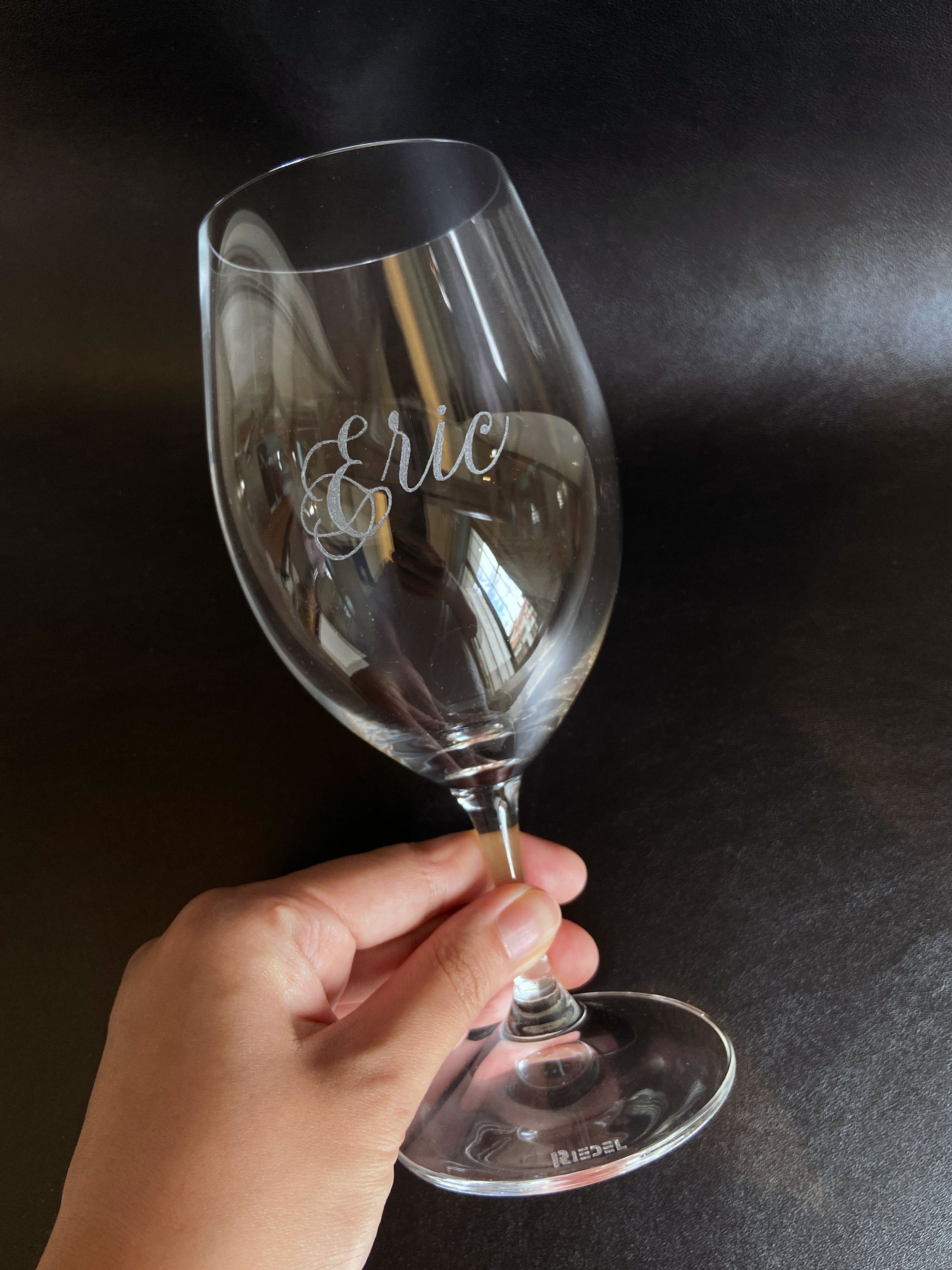 Engraving on Wine Glass