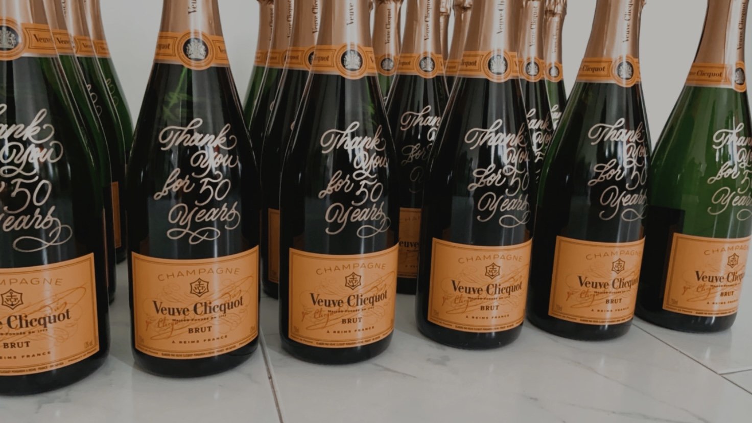 Western Asset Management Company | Customised Champagne in celebration of company’s 50th Year Anniversary
