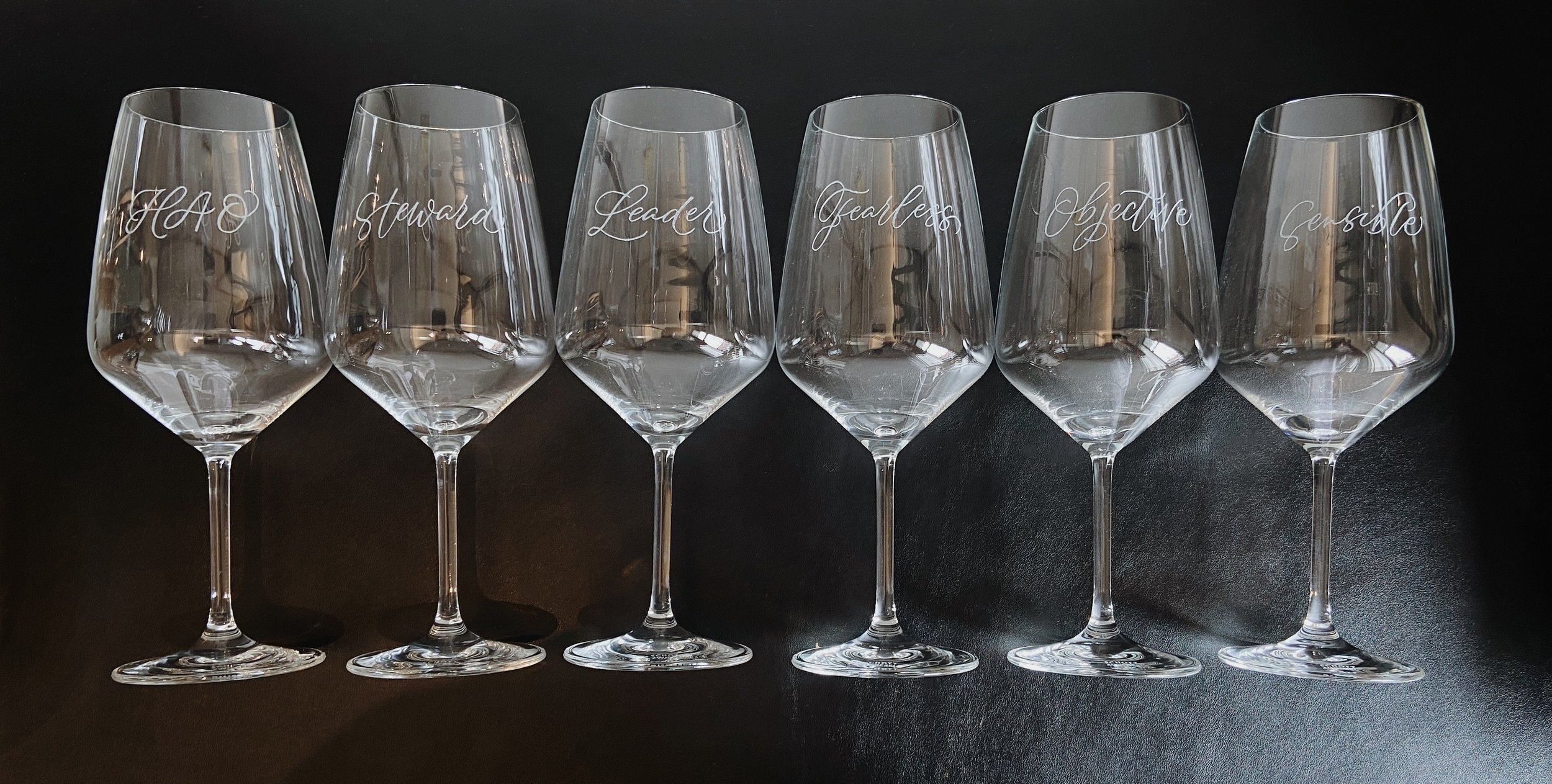 Personalised Schott Zwiesel Wine Glasses Farewell Gift - C4G