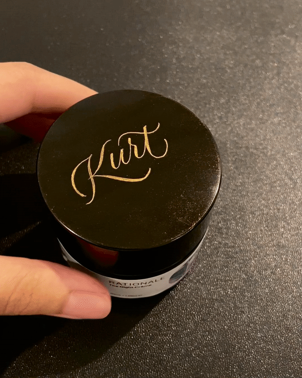 RATIONALE Calligraphy Engraved Skincare Packaging Product 2.gif